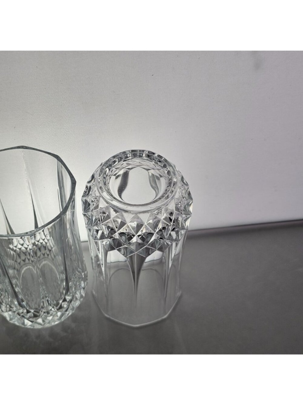 2 Cristal d'Arques Longchamp Tumbler 5.25" Ice tea glasses vtg fine cut crystal - Picture 4 of 9
